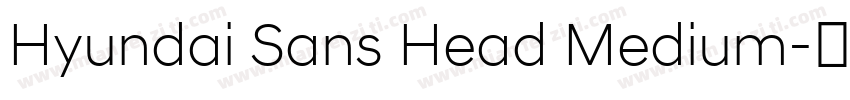 Hyundai Sans Head Medium字体转换